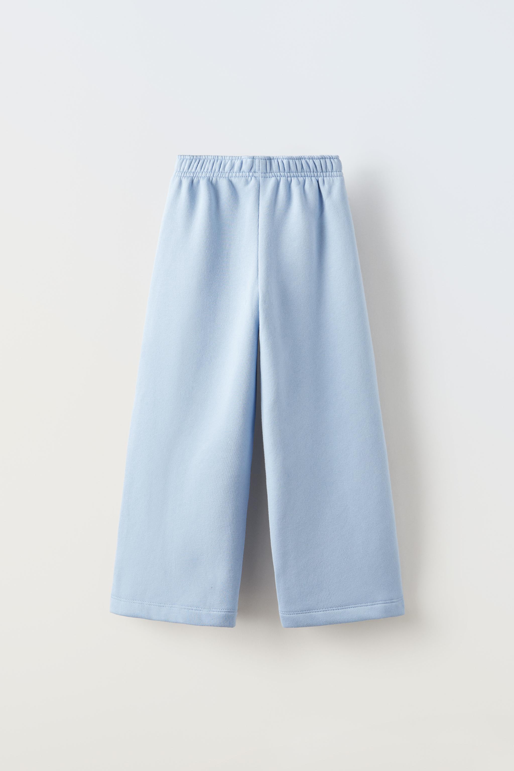 Pale blue hotsell wide leg trousers