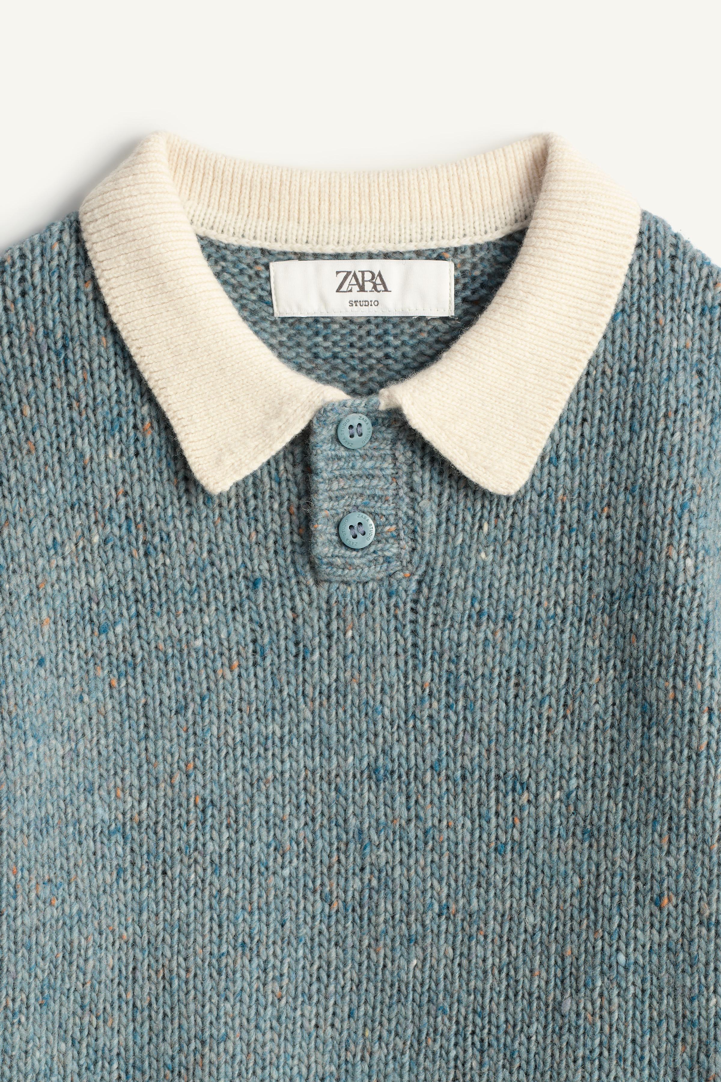 LIMITED EDITION WOOL KNIT POLO SWEATER