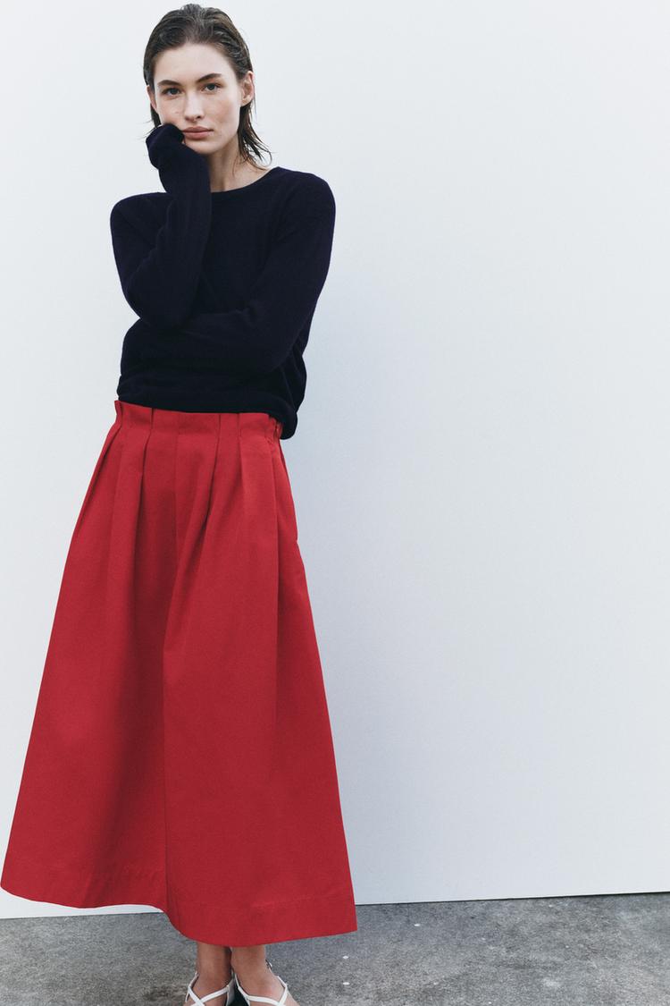 Skirt Gonna Zara Plissettata Zara Guarantee Gonna Plissettata