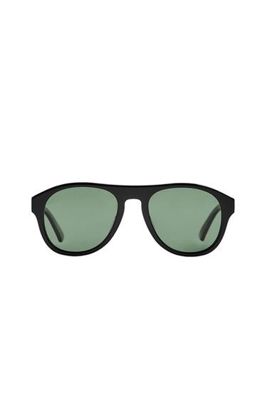 Zara OVAL SUNGLASSES - Black