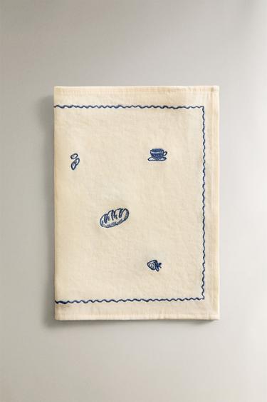 SET DE TABLE BRODÉ PETIT-DÉJEUNER - Bis de Zara - Image 1