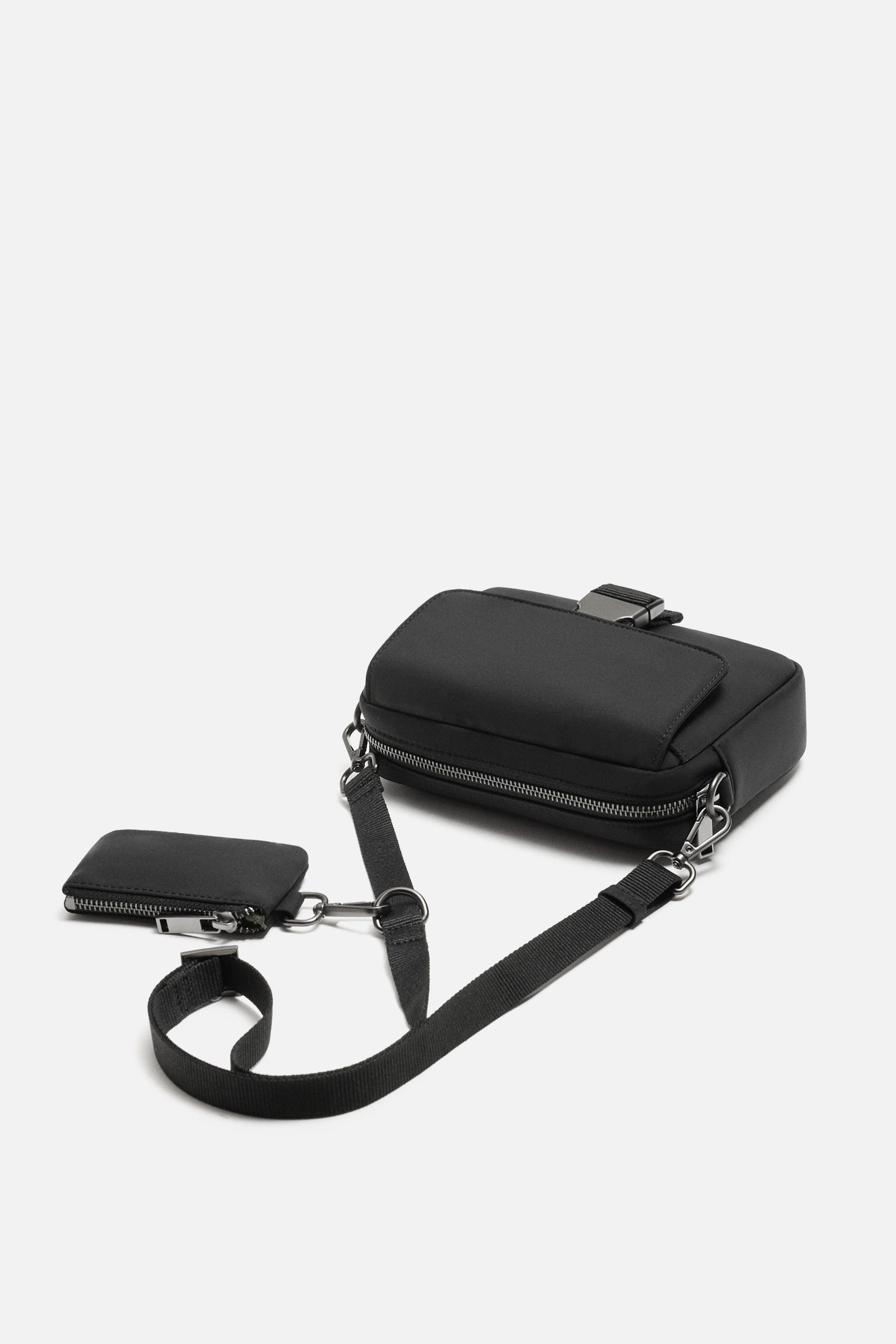 ナイロンクロスボディバッグ - ブラック | ZARA Japan / 日本