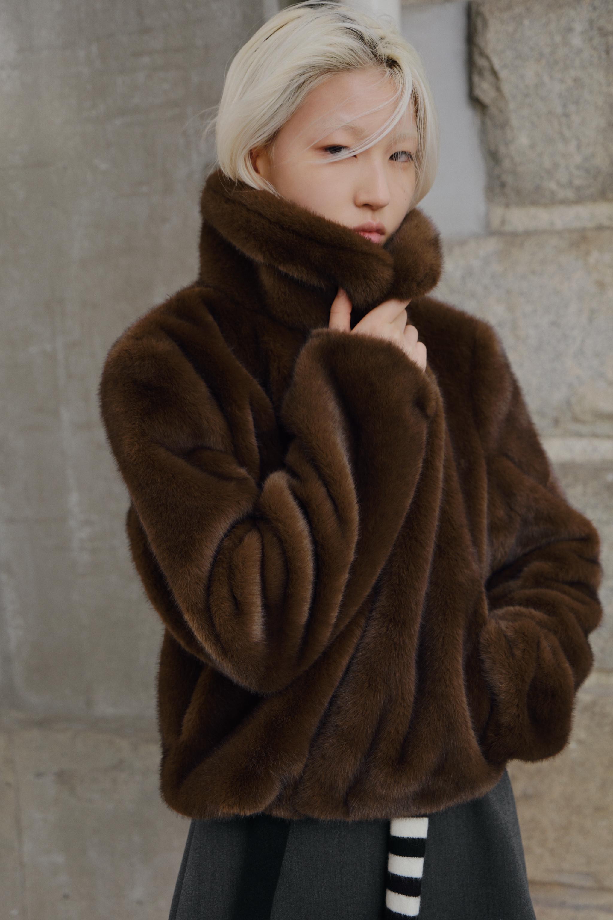 ファーフード付きコート – レディース | ZARA 日本