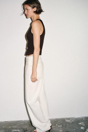 TOP À PASSANTS - Marron de Zara - Image 4