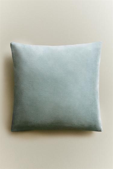 VELVET CUSHION COVER - Light blue by Zara - Image 4