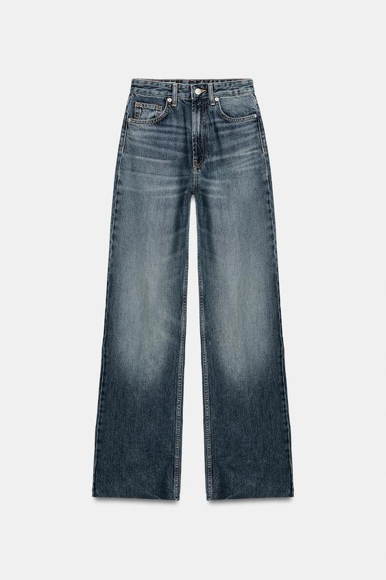 JEAN TRF WIDE LEG TAILLE HAUTE - Bleu de Zara - Image 6