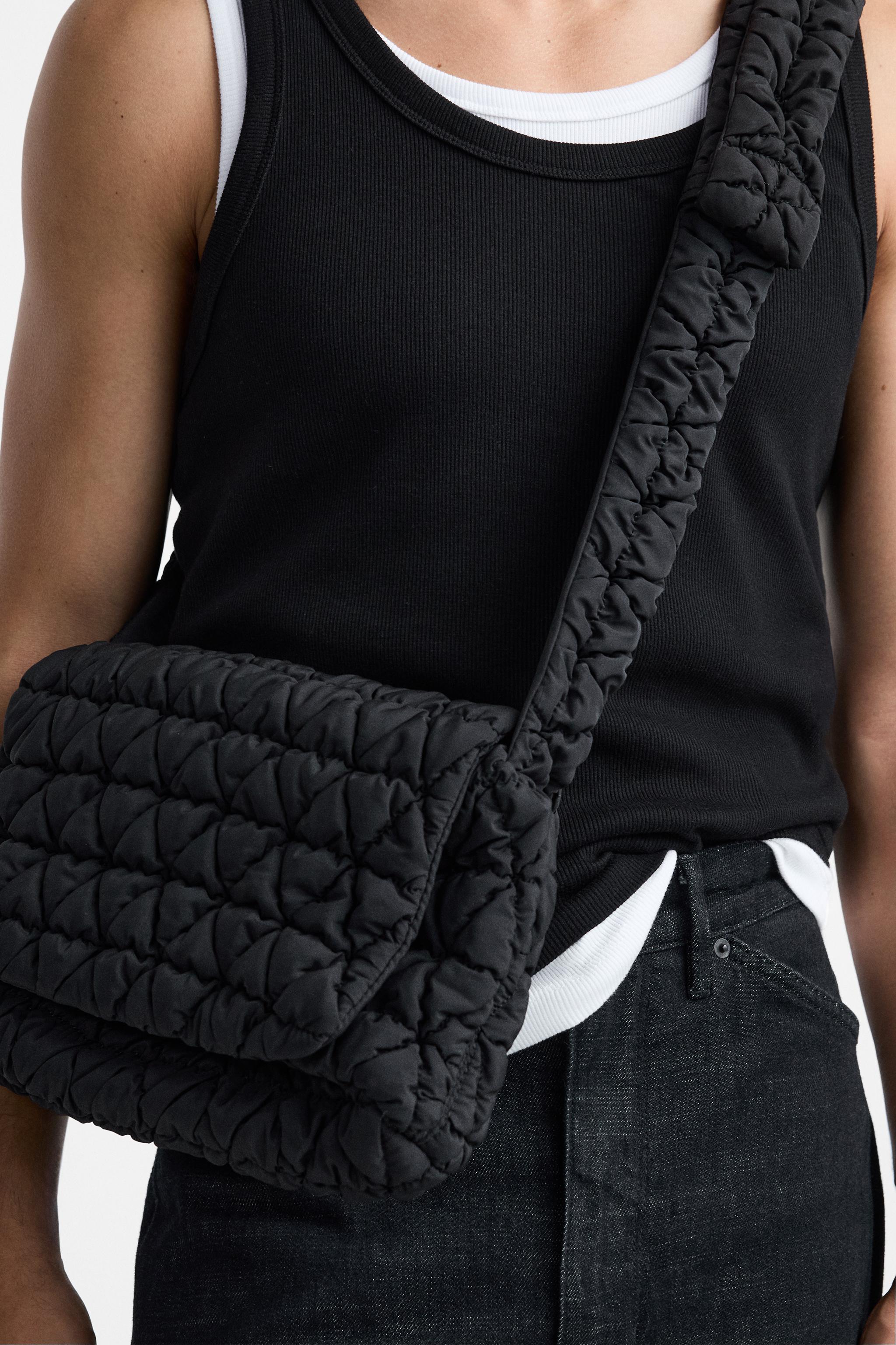 Black nylon crossbody sale