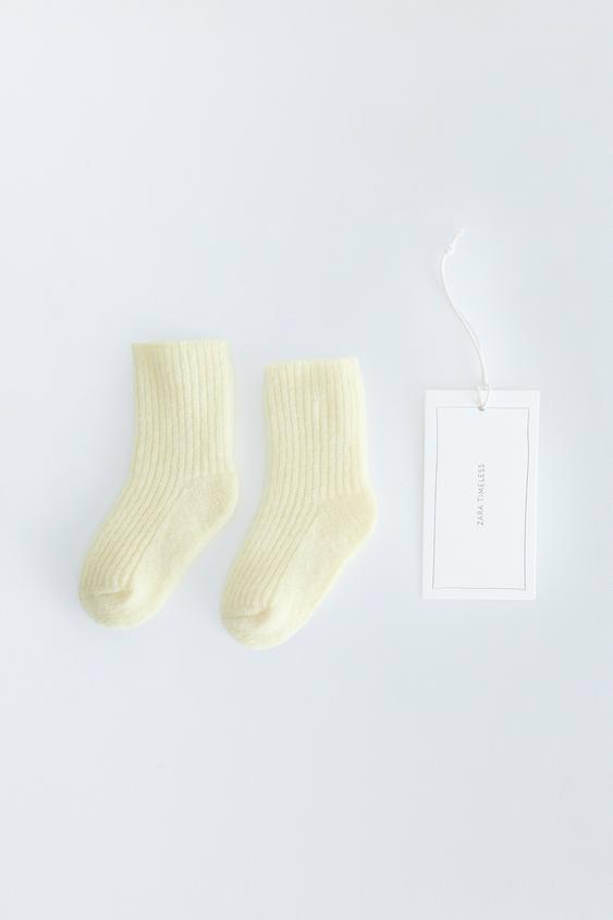Zara TIMELESS - CASHMERE SOCKS - Light yellow by Zara - Image 0