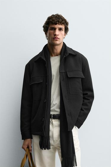 SOBRECAMISA ACOLCHADA ESTRUCTURA - Negro de Zara