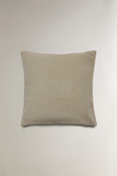 QUILTED CUSHION COVER - Light green by Zara - Image 2