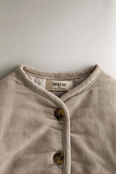 VESTE ENFANT VELOURS CÔTELÉ - Marron clair de Zara - Image 1