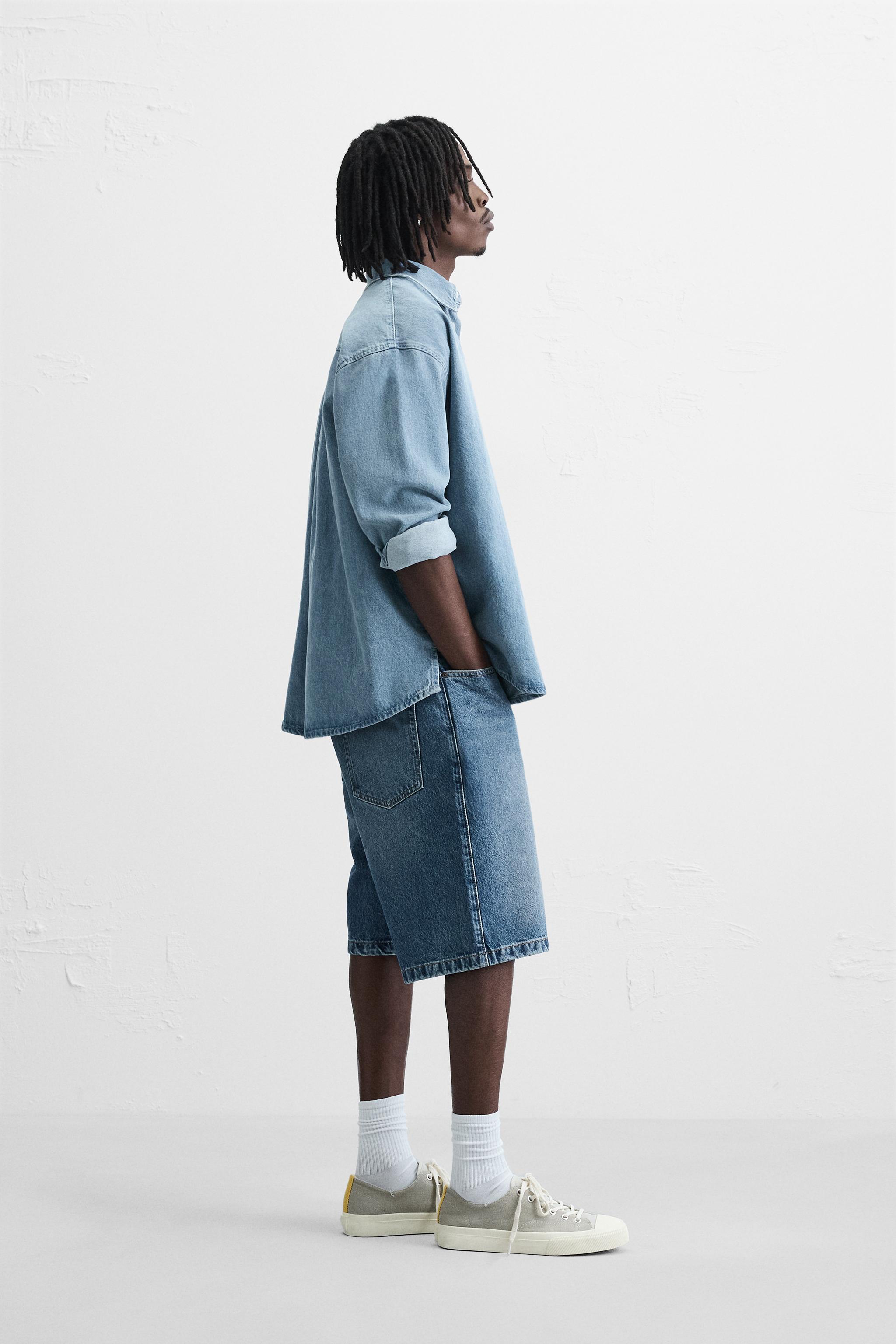 BAGGY FIT DENIM SHORTS