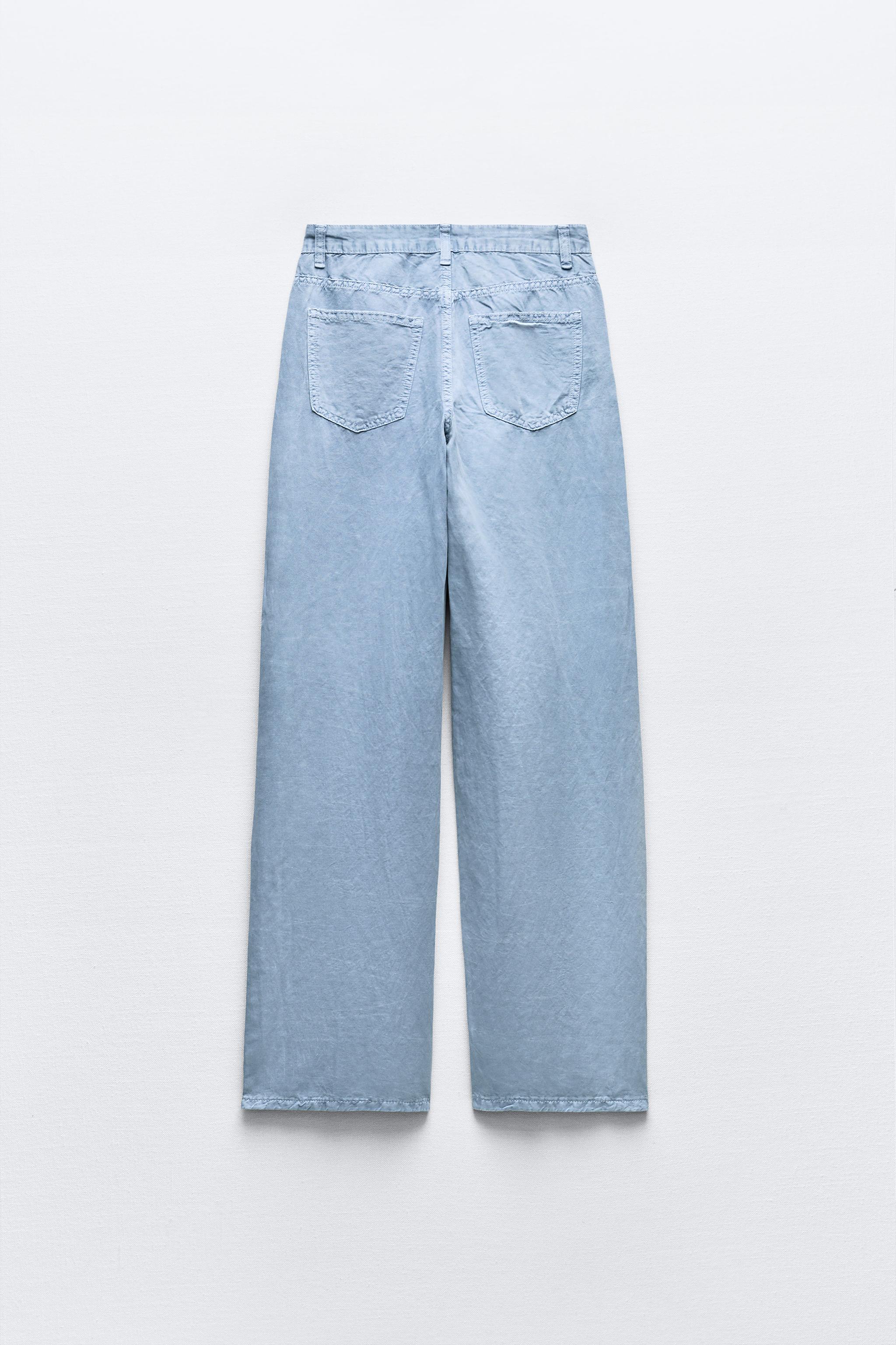 卸売 美品【PWA】LINEN MIX DENIM TROUSERS（サイズ:XL） パンツ ...