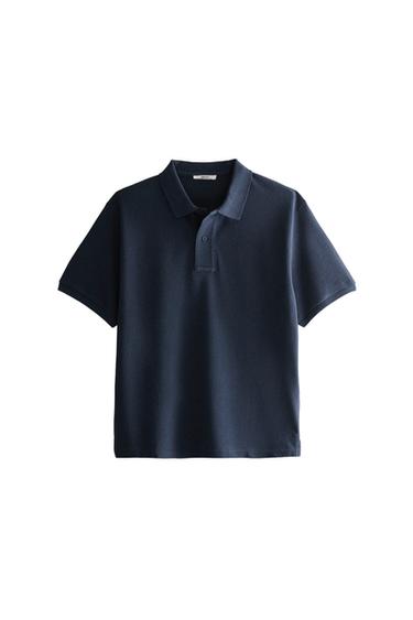 COTTON BEACH POLO SHIRT - Blue by Zara