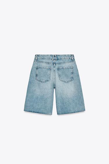 BERMUDA Z1975 EN JEAN TAILLE NORMALE - Bleu moyen de Zara - Image 7