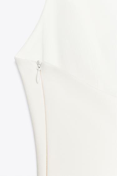 PEPLUM STRETCH TOP - Oyster-white by Zara - Image 6