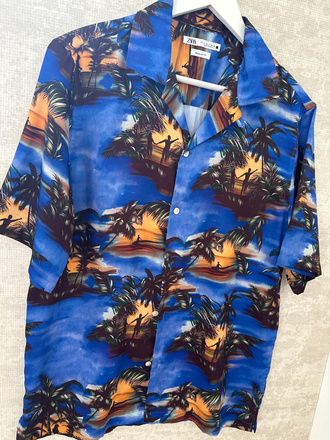 CAMISA ESTAMPADO PALMERAS