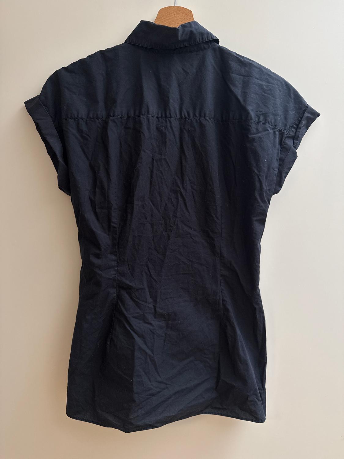 ZW COLLECTION POPLIN SHIRT WITH KNOT DETAIL - Image 3