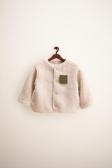 Zara ZARA TIMELESS - FLEECE JACKET - Ecru - Image 0