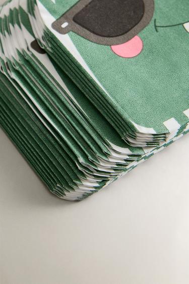 CHILDREN'S PAPER CROCODILE NAPKINS (PACK OF 20) - Multicoloured by Zara - Image 2