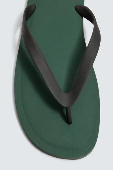 SANDALES À BRIDES - Vert de Zara - Image 5