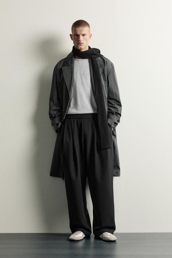 COMFORT RELAXED FIT TROUSERS - Black by Zara - Image 0