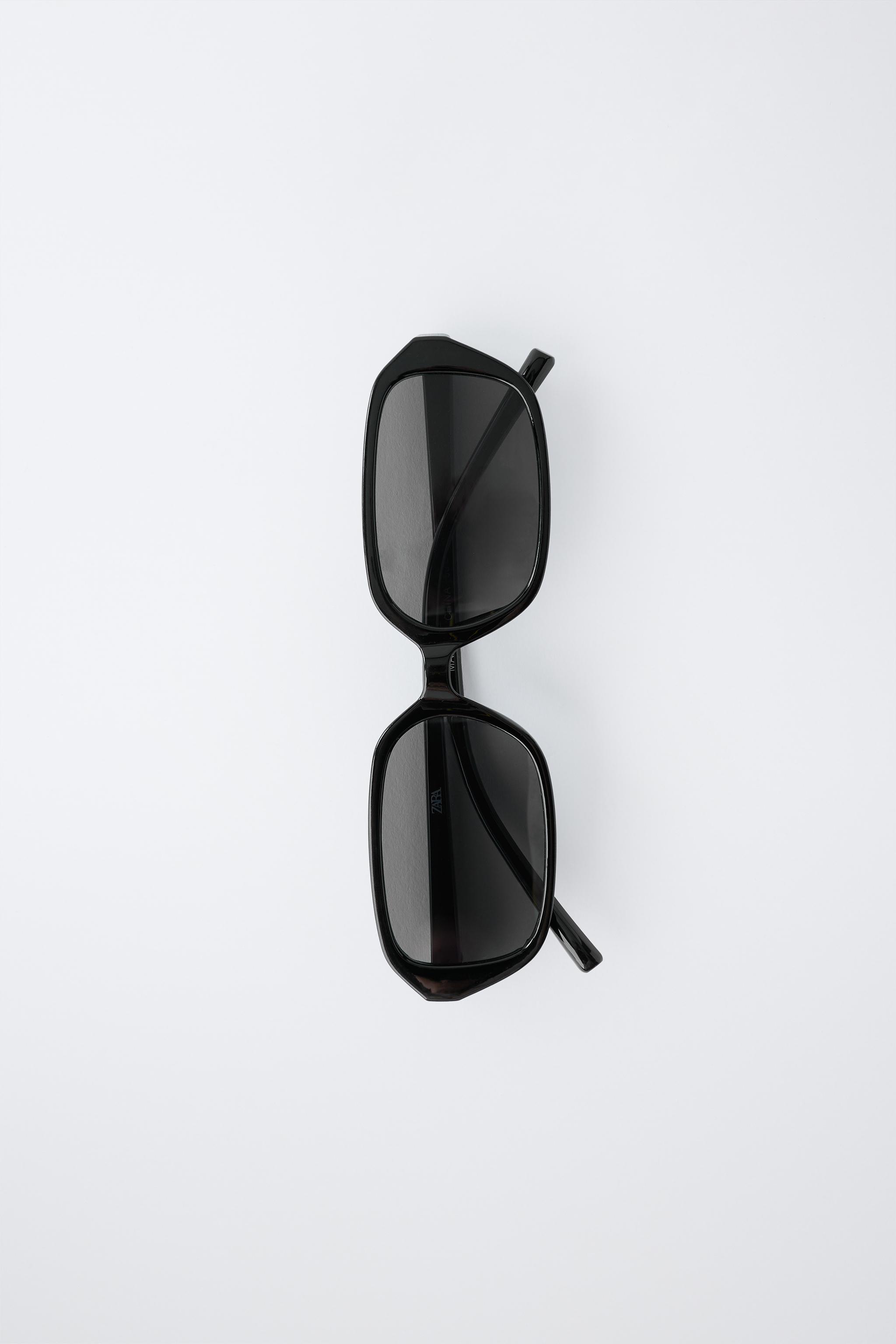RECTANGULAR PLASTIC FRAME SUNGLASSES
