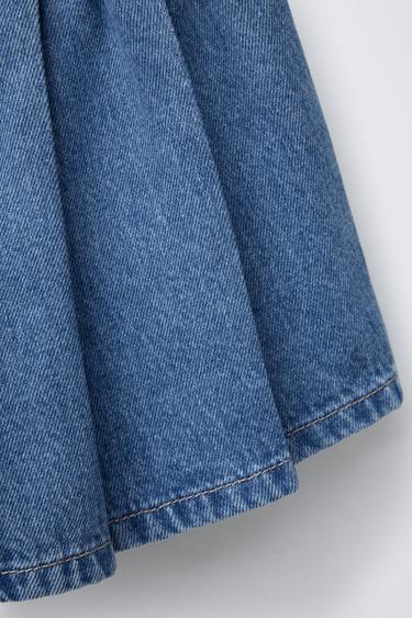 BERMUDA EN DENIM À PLIS PLATS - Bleu clair de Zara - Image 3