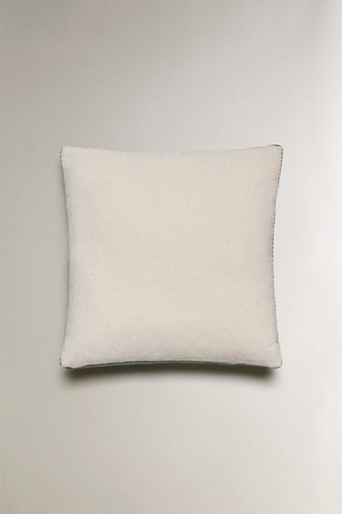 CHILDREN'S EMBROIDERED LETTER Q CUSHION - Light blue by Zara - Image 3