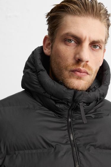 VESTE REMBOURRÉE À CAPUCHE - Noir de Zara - Image 4