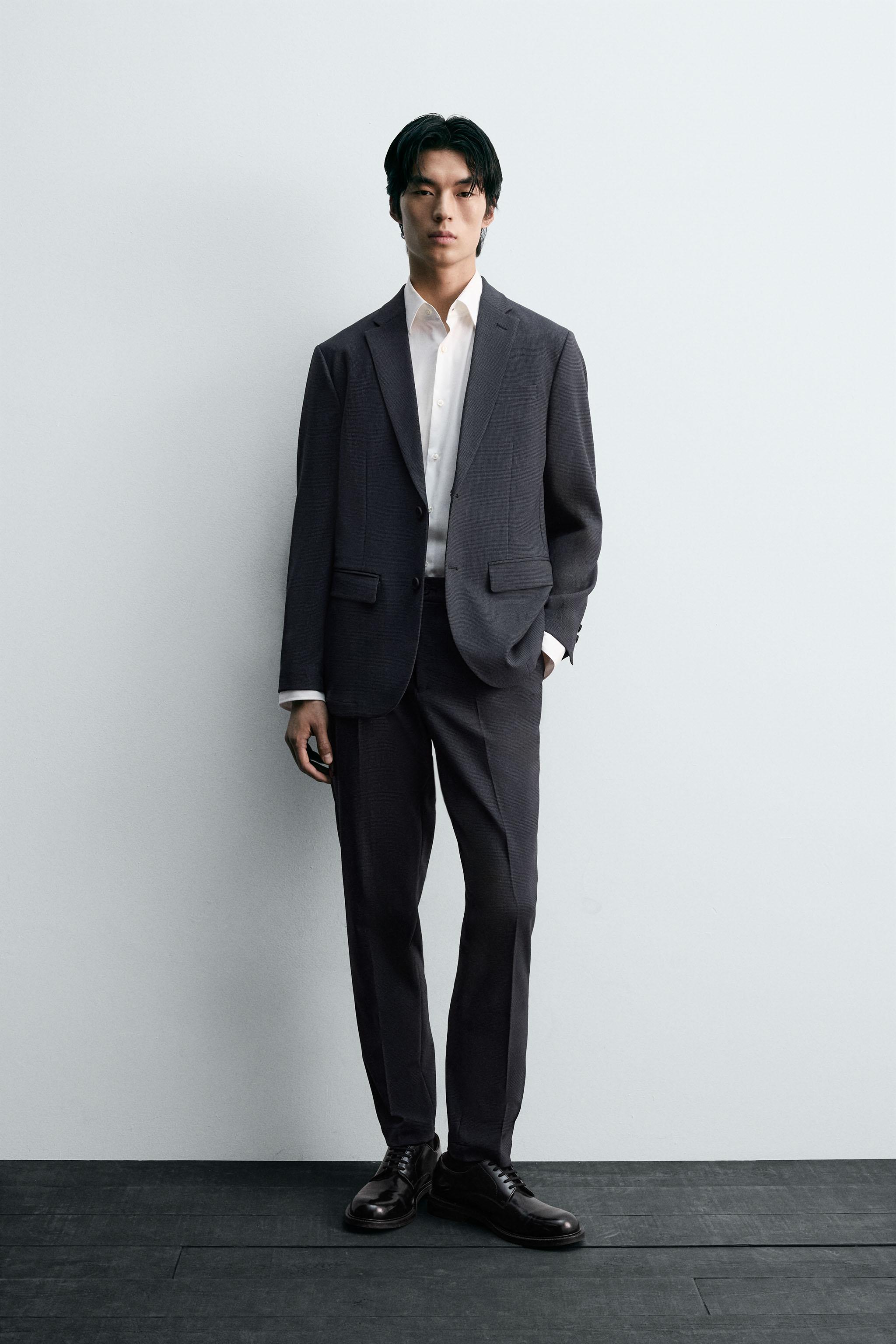 ウォッシャブル＋速乾性チェック柄スーツ | ZARA Japan / 日本