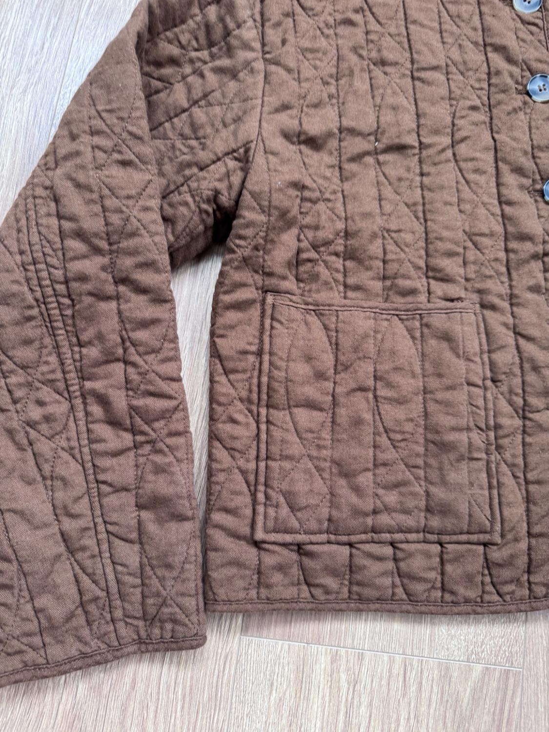 RUSTIC LINEN BLEND PUFFER JACKET - Image 3