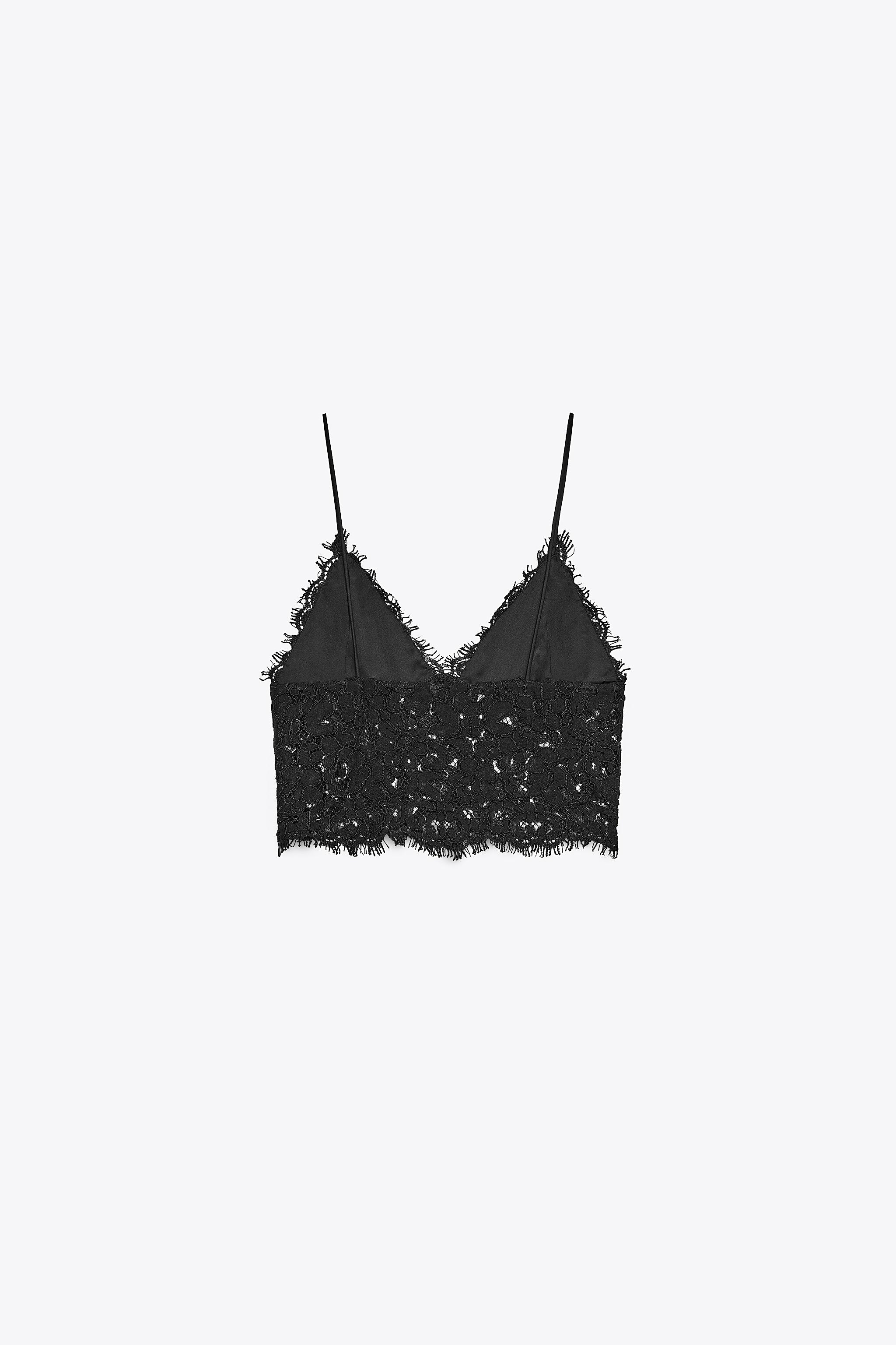 EMBROIDERED CROPPED TOP