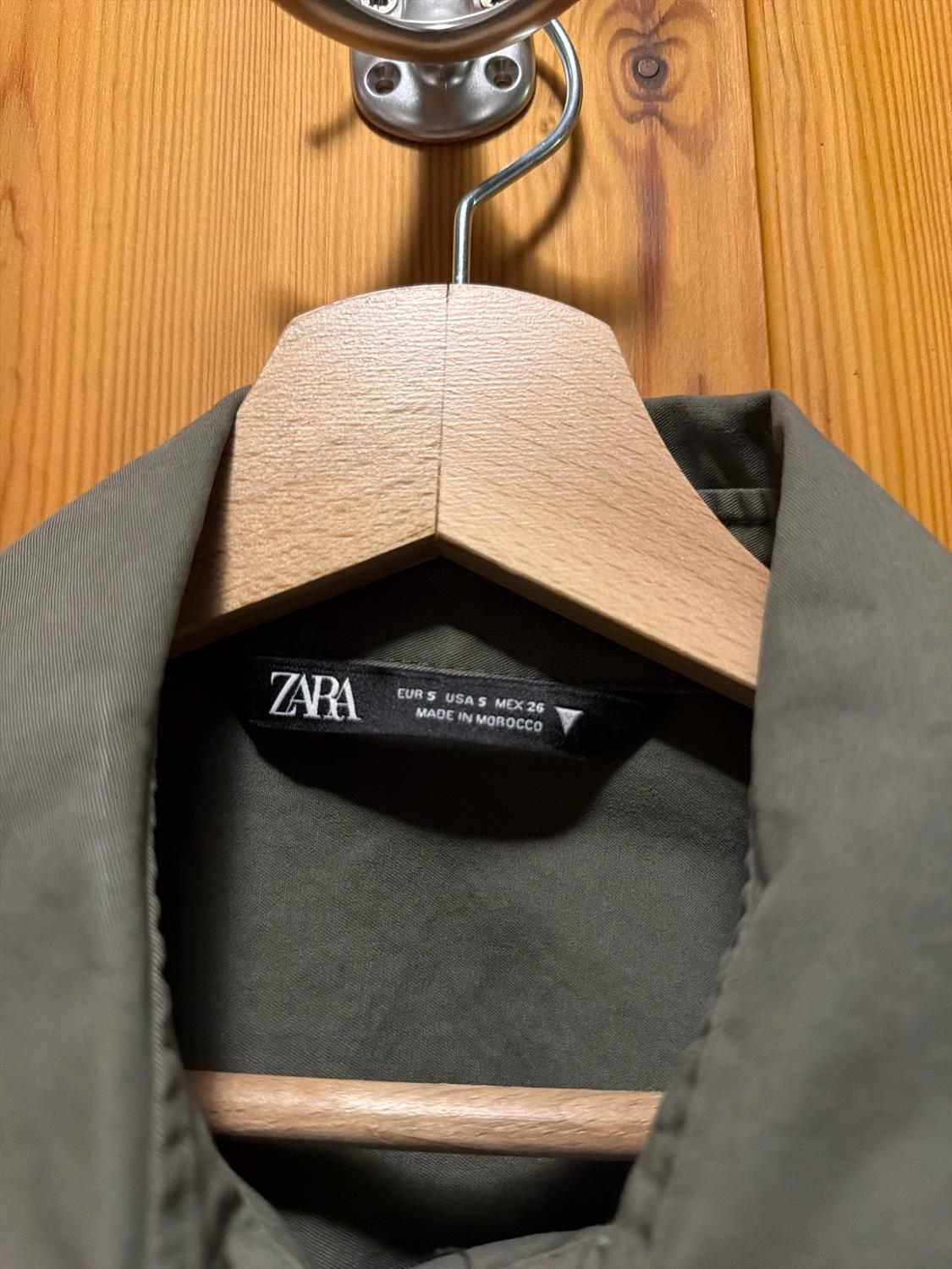 GABARDINE FABRIC CROPPED SHIRT - Image 2