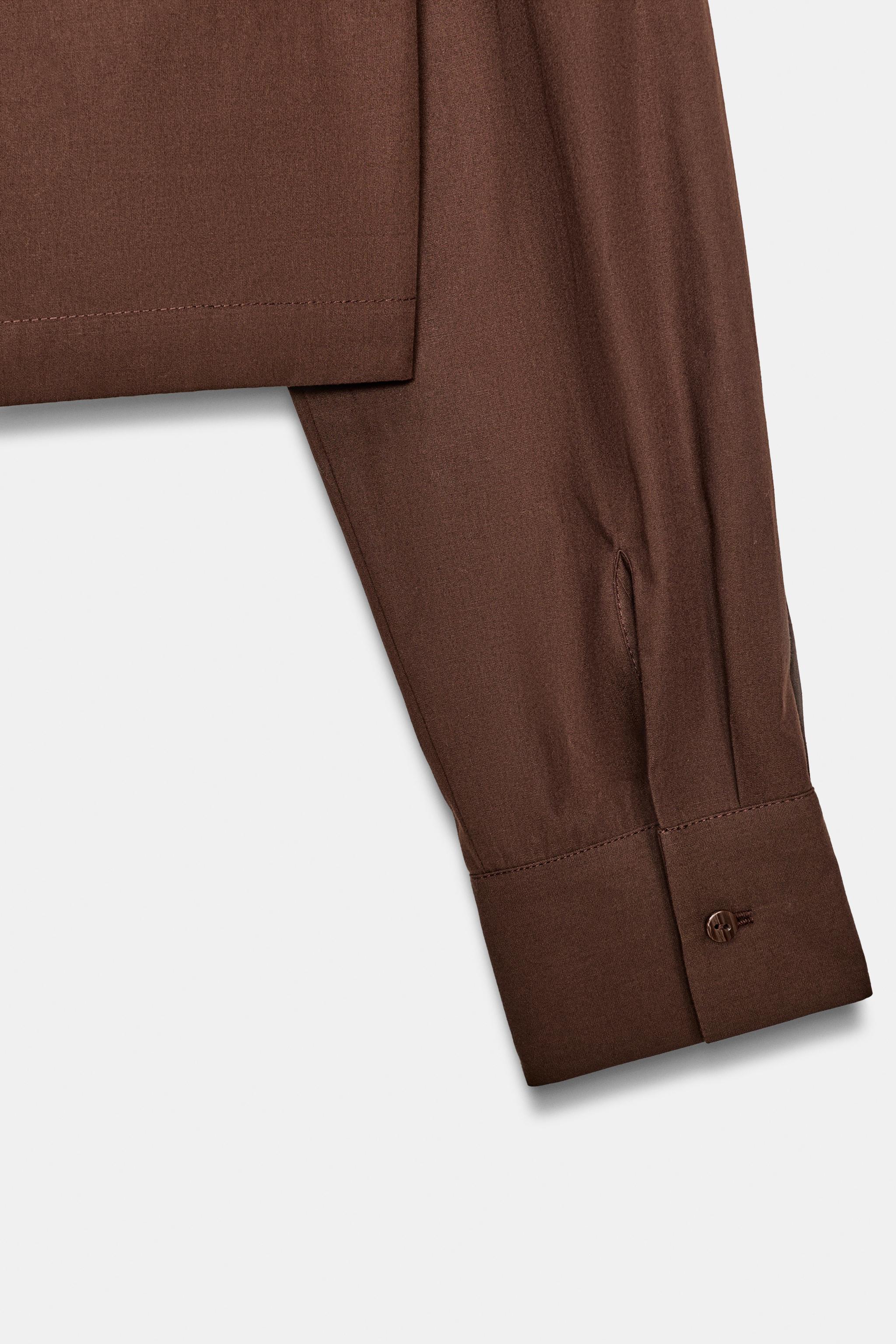 CROPPED POPLIN SHIRT
