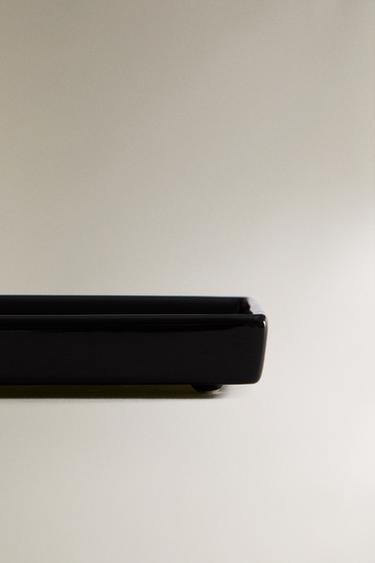 PORTE-SAVON SALLE DE BAIN FAÏENCE BRILLANTE - Noir de Zara - Image 3