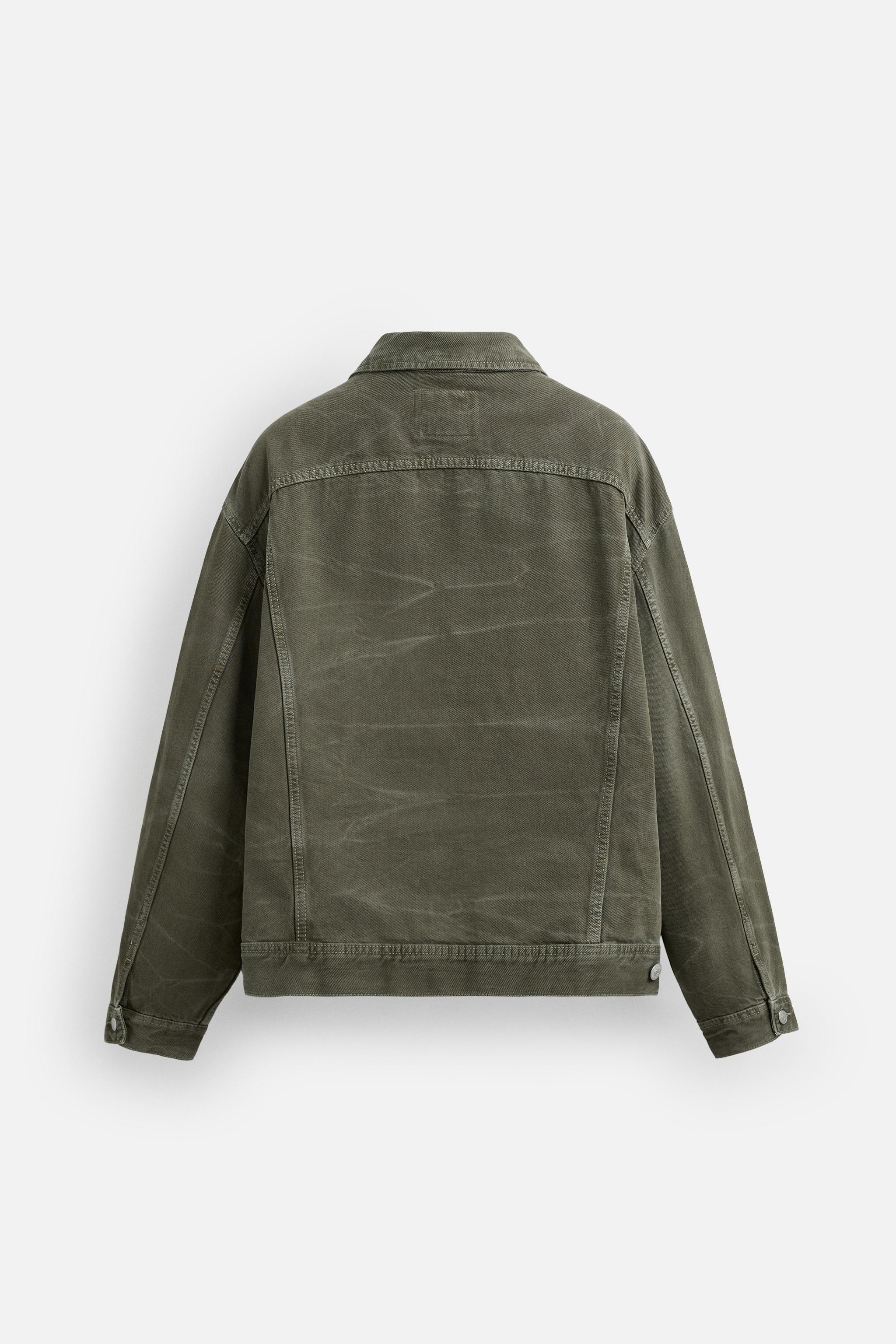 グラデーション デニム ジャケット - カーキ | ZARA Japan / 日本 グラデーション デニム ジャケット - カーキ | ZARA Japan / 日本
