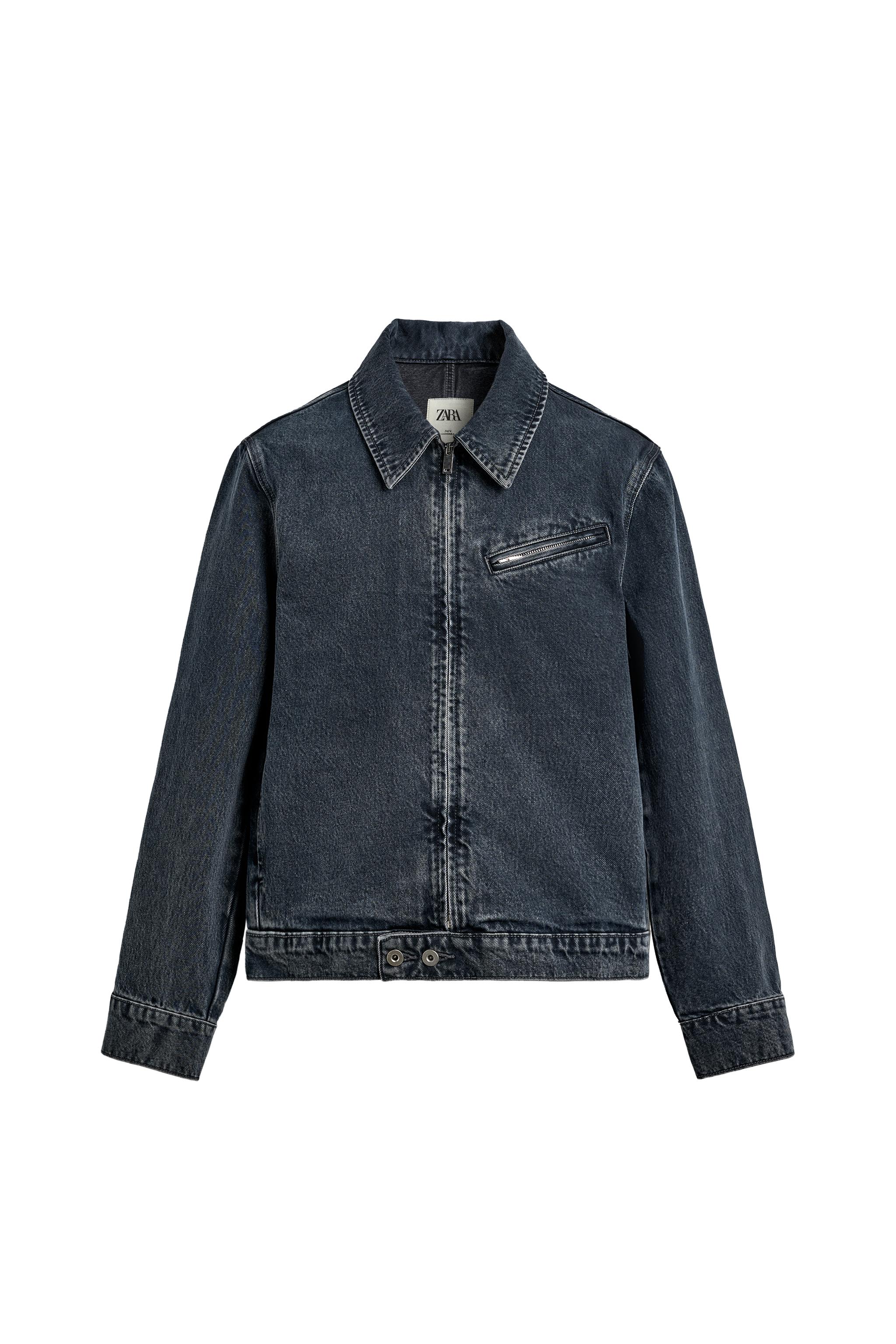 ジップアップデニムジャケット - ナイトブルー | ZARA Japan / 日本