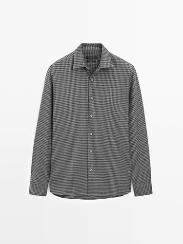 Zara Regular fit check shirt - Gray