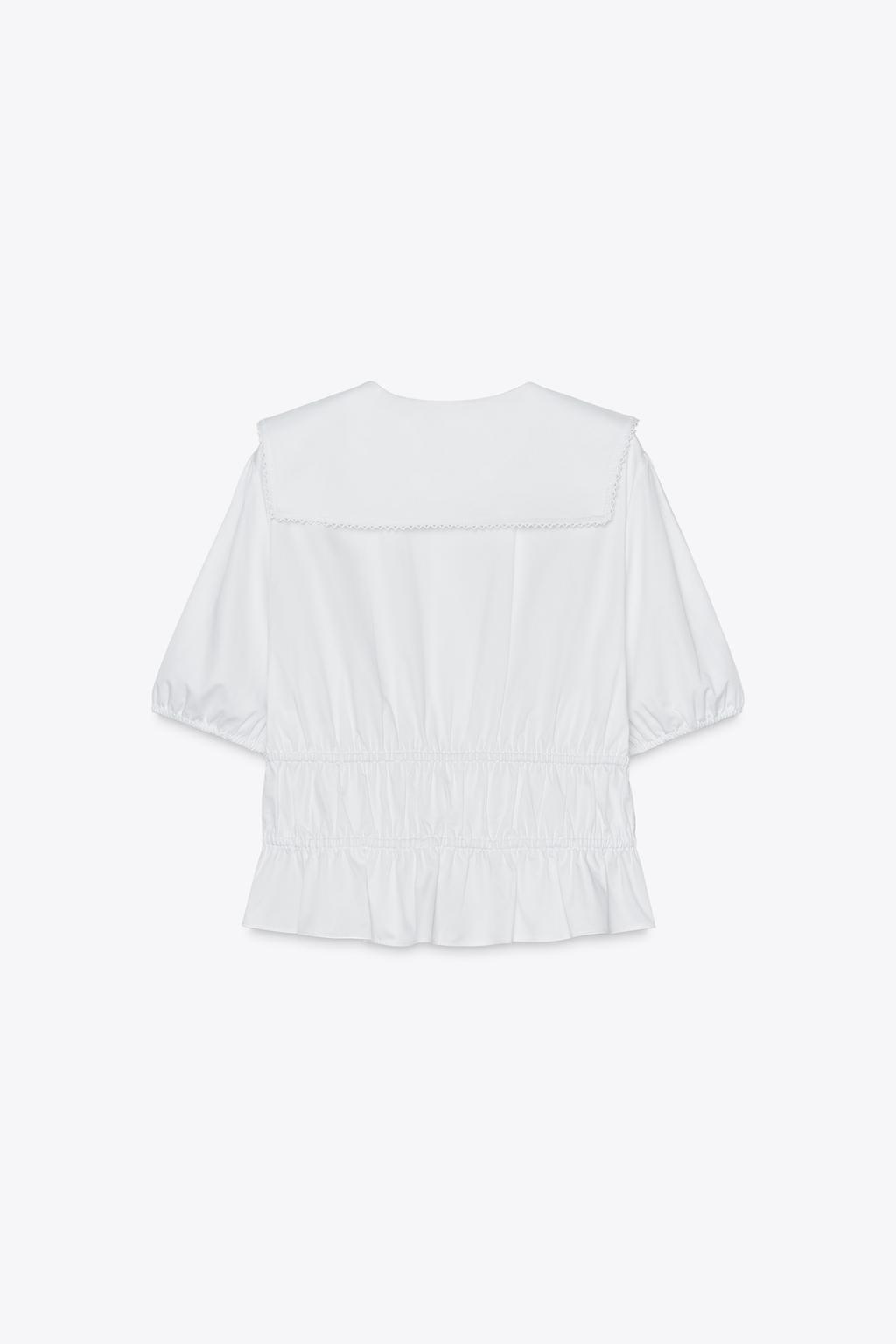 GABARDINE SHIRT WITH ELASTIC