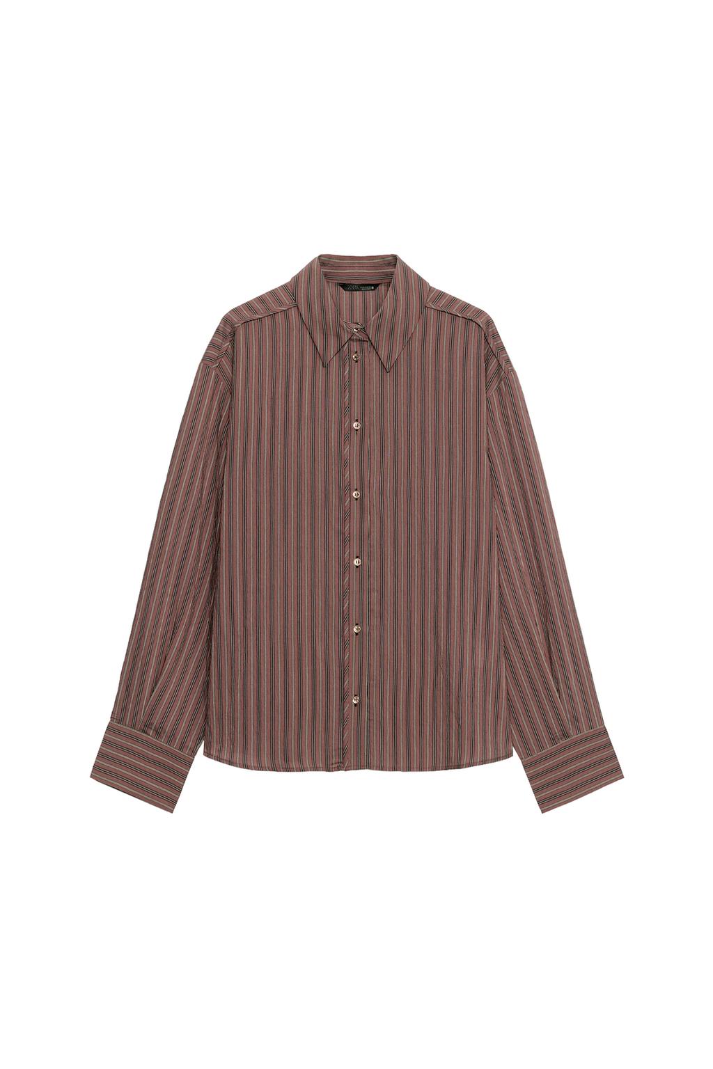 STRIPED FLOWING SHIRT
