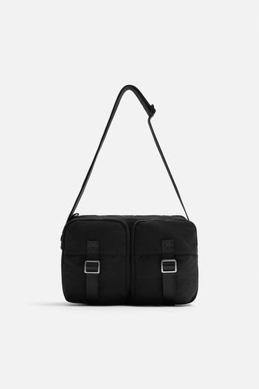 Zara 科技單肩包 - 黑色