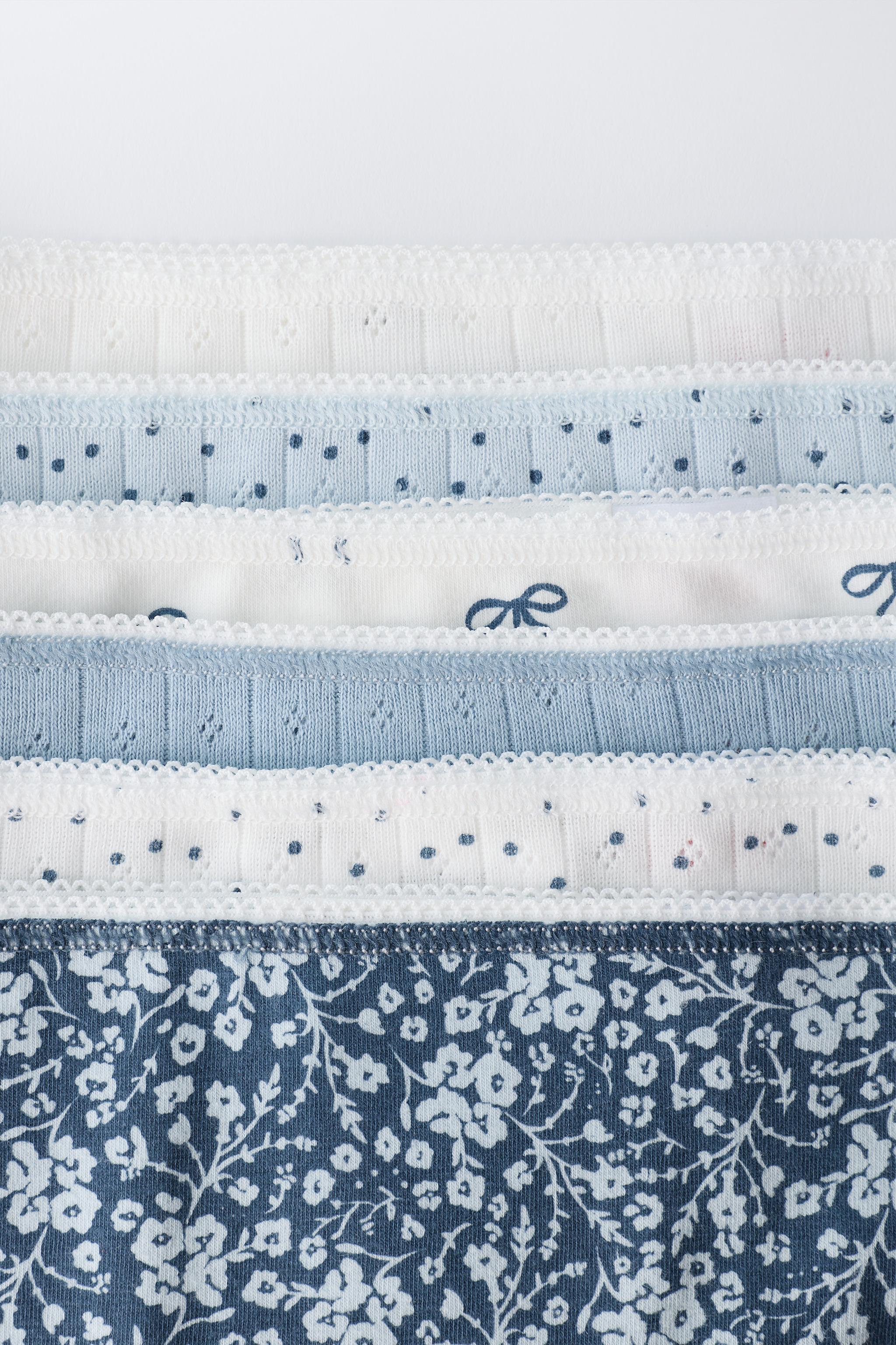 2-6 ANS/ LOT DE SIX CULOTTES AVEC LACETS