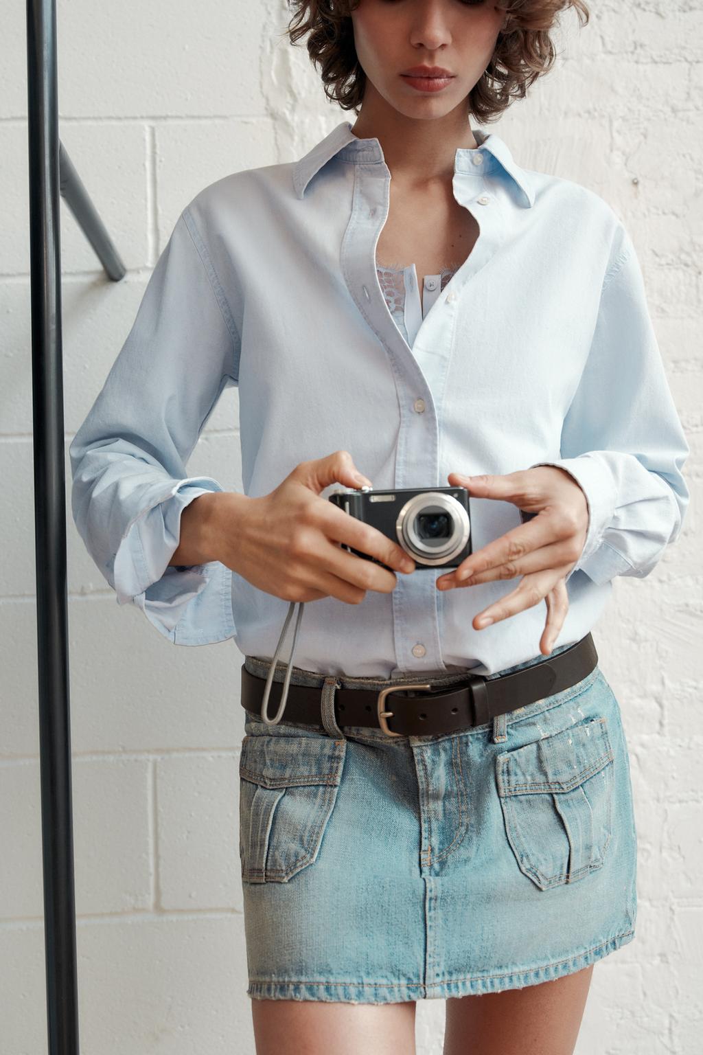 TRF DENIM MINI SKIRT - image 2
