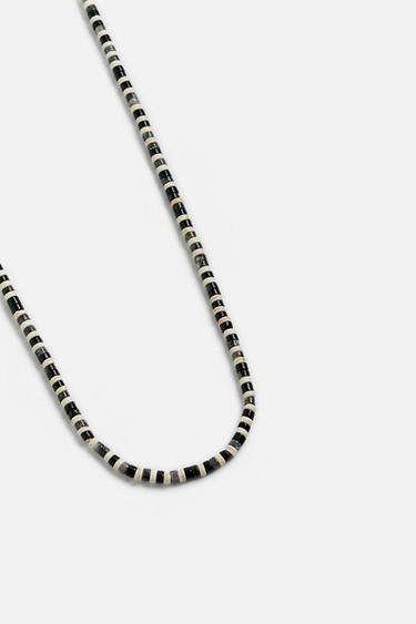 COLLIER FANTAISIE PIERRES - Écru / Noir de Zara - Image 2