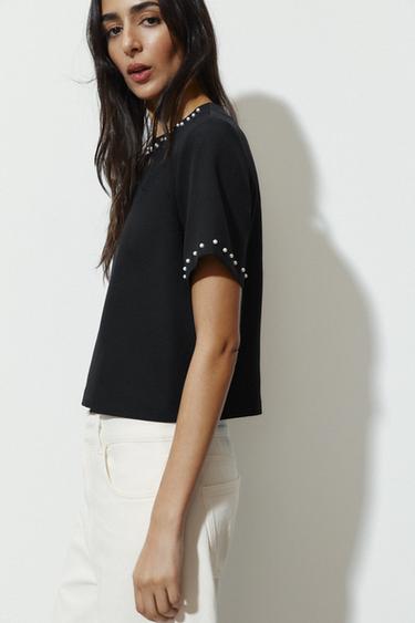 CUERPO PERLAS - Negro de Zara