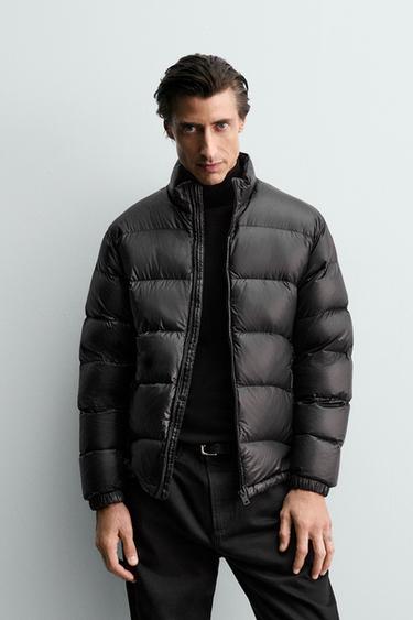 100% FEATHER WATER-REPELLENT DOWN JACKET - Black by Zara