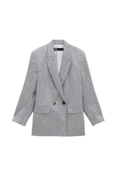 STRIPED RUSTIC BLAZER