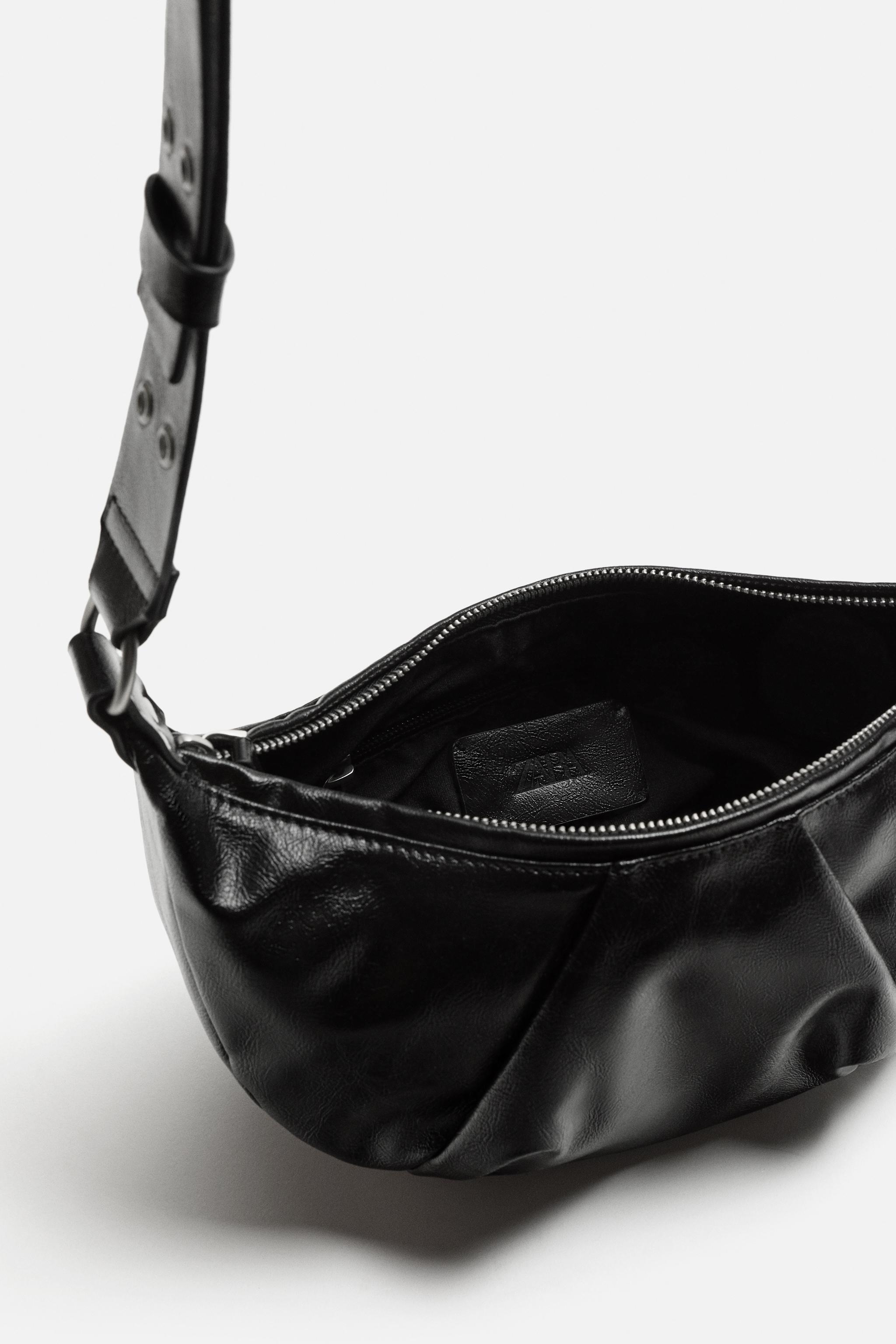オーバル形ショルダーバッグ - ブラック | ZARA Japan / 日本 オーバル形ショルダーバッグ - ブラック | ZARA Japan / 日本