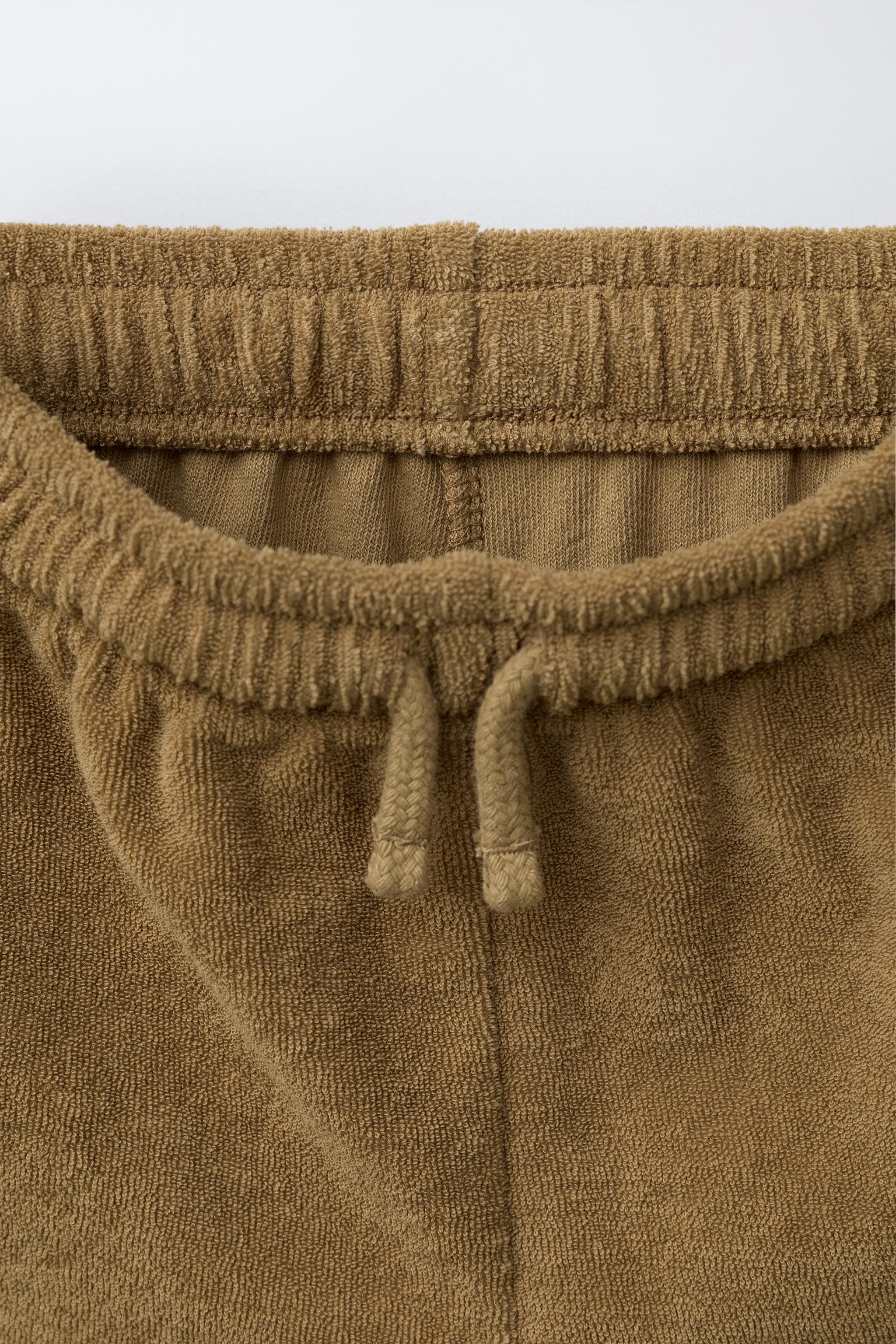 COLORBLOCK TERRYCLOTH POLO AND BERMUDA SET
